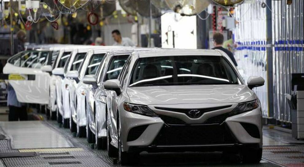 Una fabbrica Toyota in Giappone