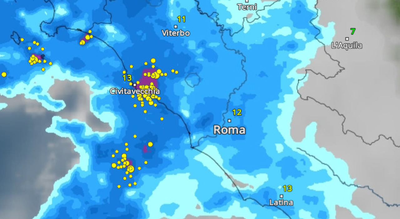 Pioggia, vento e crollo delle temperature: previste