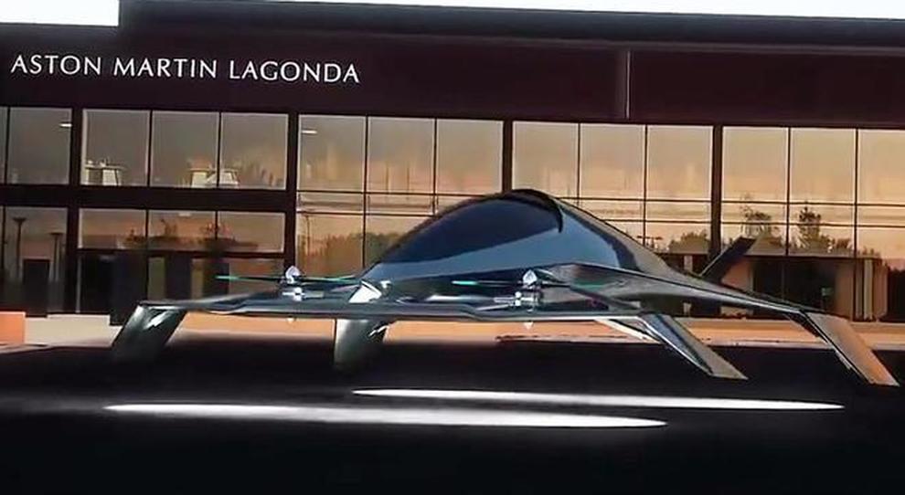 Il Volante Vision Concept di Aston Martin prefigura un possibile futuro ultraleggero con propulsori ibridi a pilotaggio autonomo