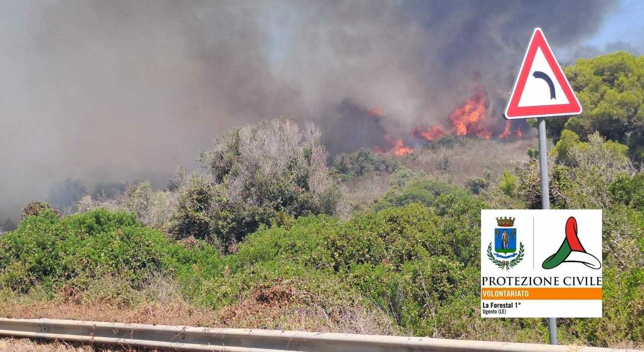 Salento incendio 