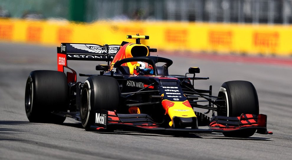 La Red Bull motorizzata Honda di Verstappen