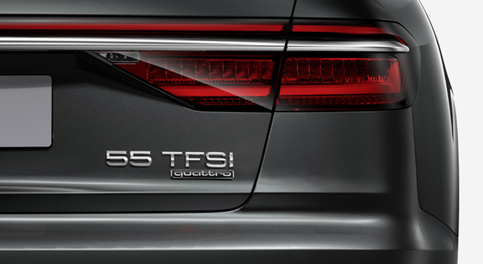 La nuova denominazione sulla Audi A8