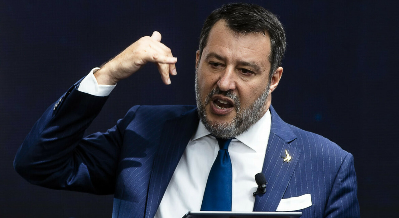 il vicepremier e ministro dei Trasporti Matteo Salvini