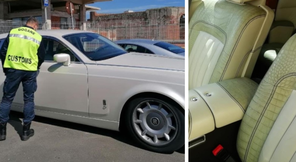 Rolls Royce con interni di pelle di coccodrillo, l'auto di lusso sequestrata a Livorno era diretta a Roma