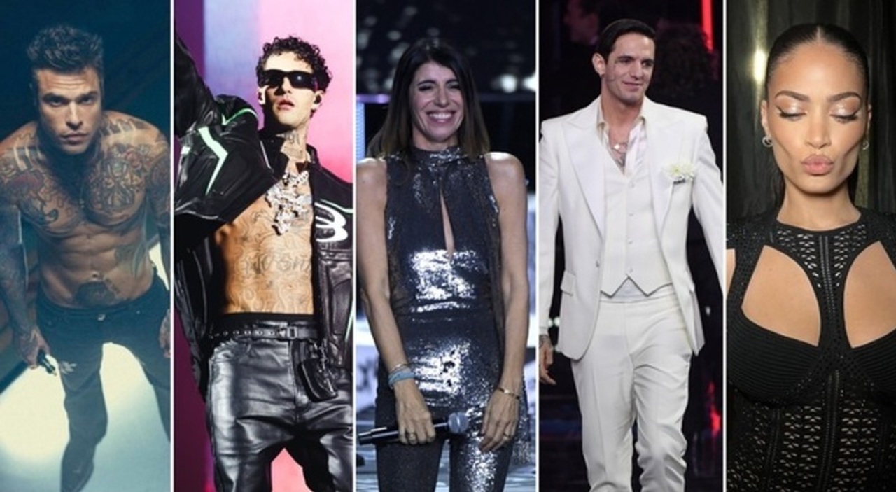 Sanremo 2025, i duetti per la serata cover: Fedez Emis Killa, Tony Effe Gaia, Rkomi Elodie, impazza il toto nomi