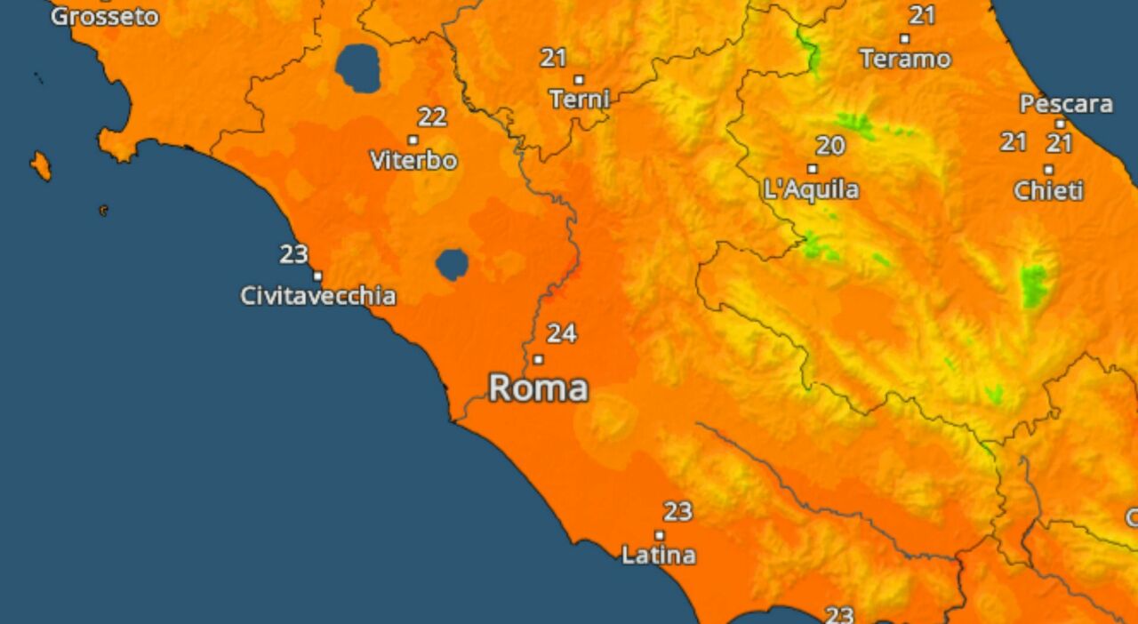 Previsione del mese di novembre per Roma: sono attese temperature alte e condizioni di sole insolite fino alla festa di Ognissanti.