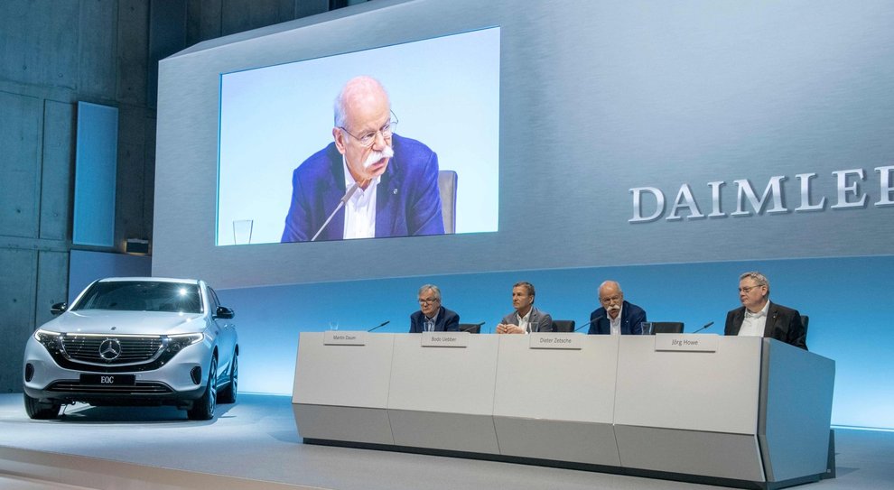 Un momento della conferenza annuale del Gruppo Daimler a Stoccarda