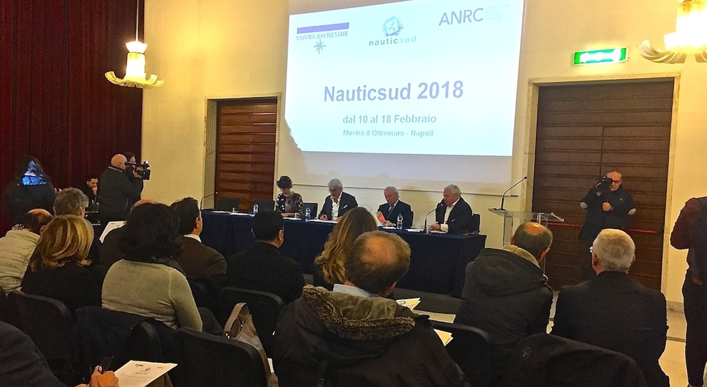 Un momento della conferenza di presentazione di Nauticsud 2018