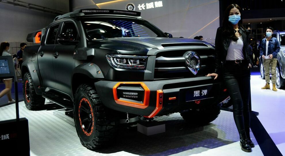 Il Great Wall Black Bullet, un pickup concept esposto al Salone di Pechino del settembre scorso. é basato sul modello Pao, uno dei pick up Great Wall di maggior successo