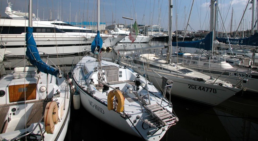 Barche nel porto di Viareggio