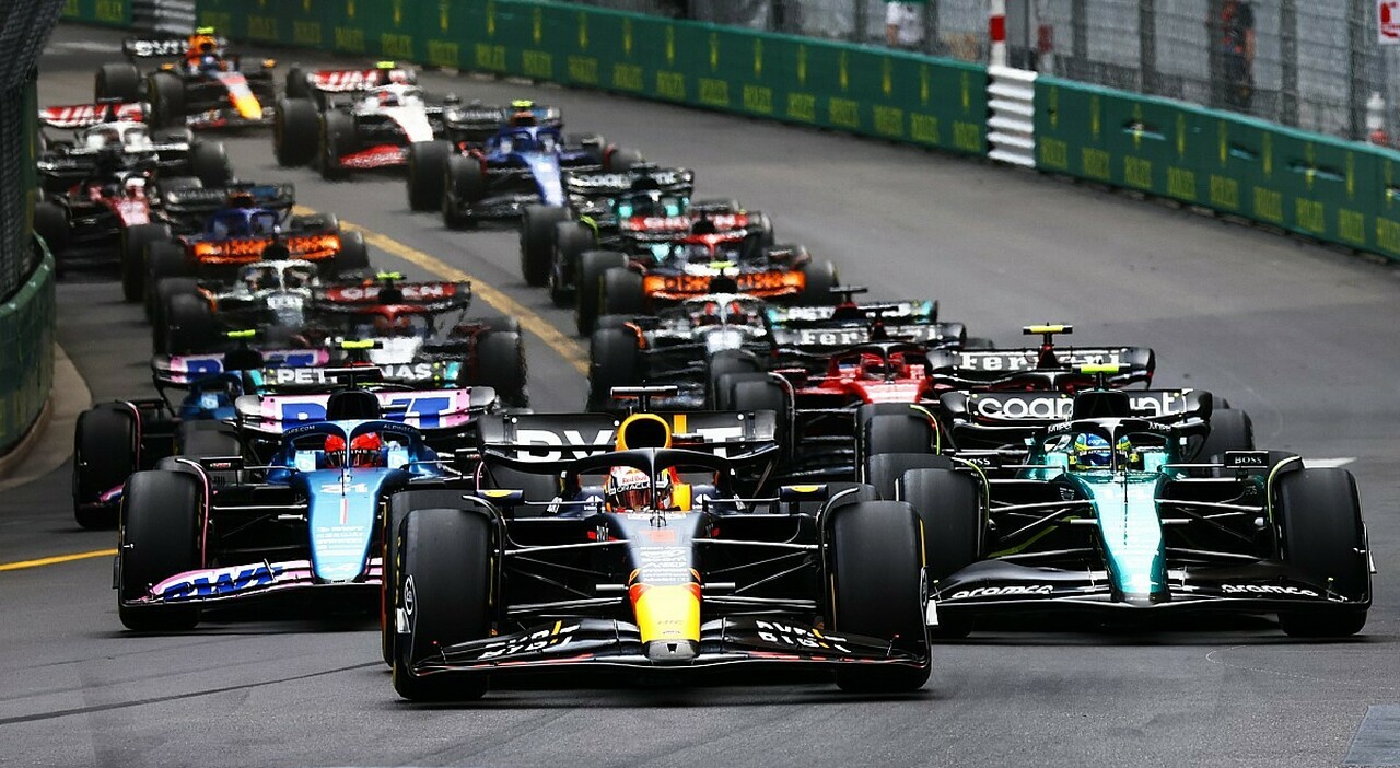 La partenza di un Gp di Formula 1