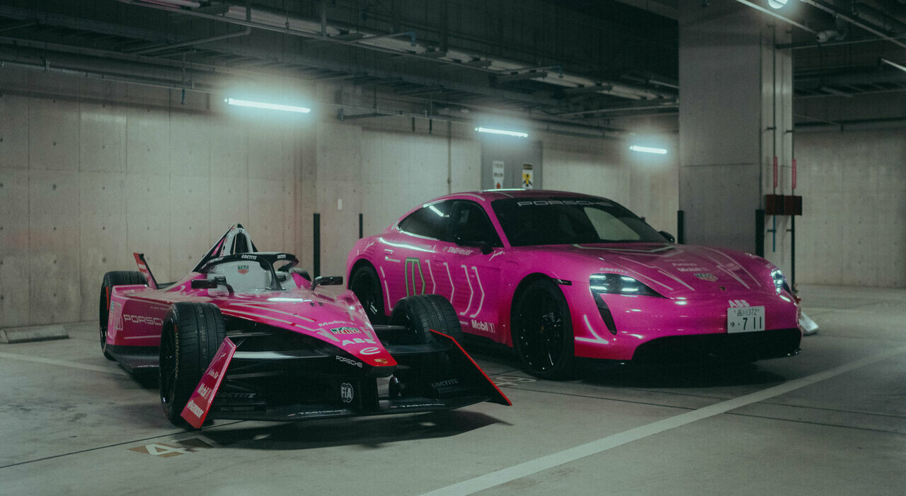 Le Porsche colorate di rosa protagoniste nel weekend di Tokyo