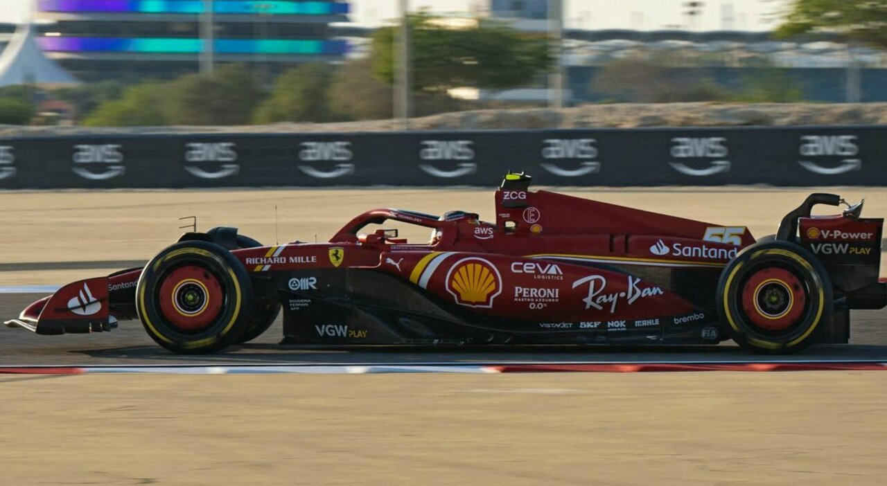 Sainz il più veloce nei test in Bahrein di oggi