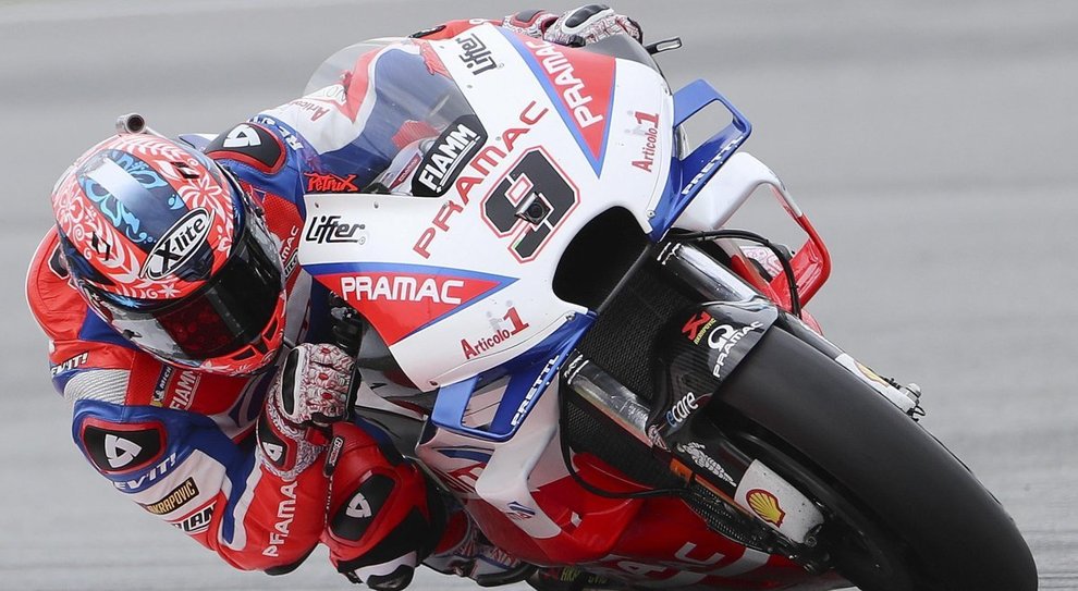 Danilo Petrucci con la sua Ducati