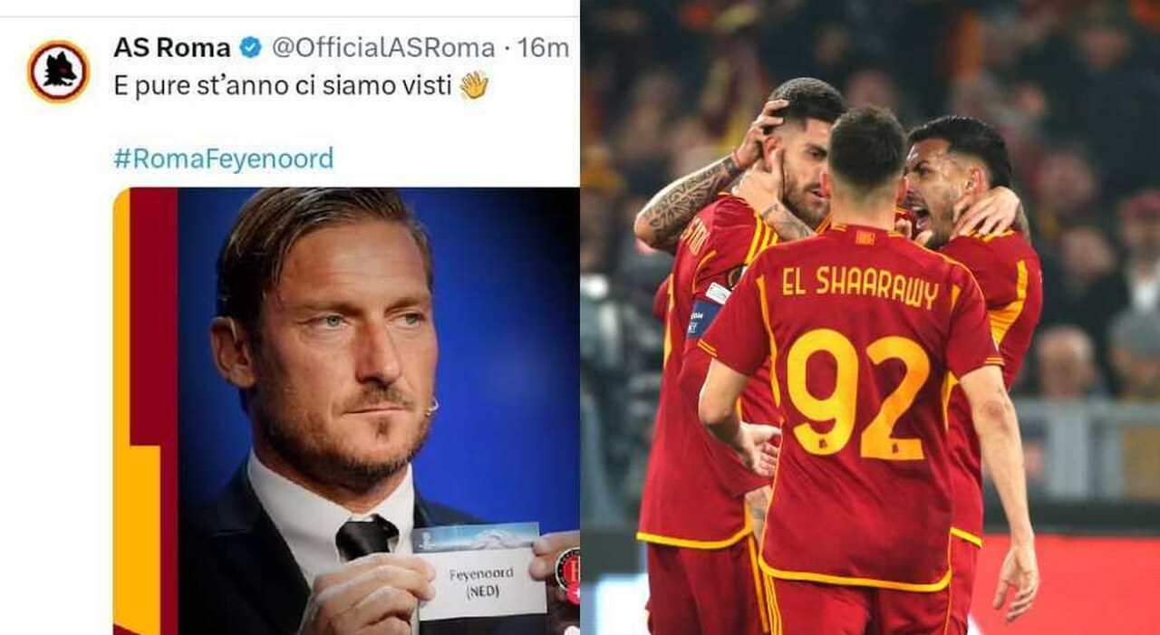 Roma elimina a Feyenoord de la Europa League y celebra en las redes sociales