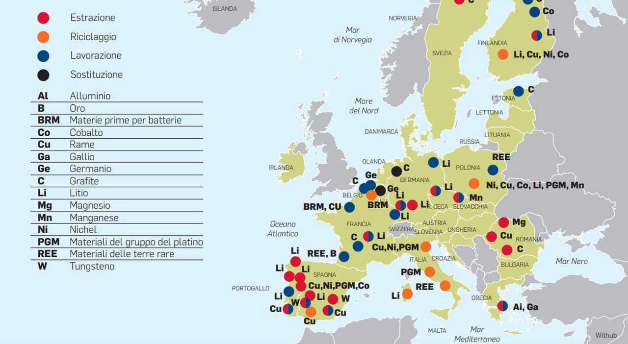 Terre rare, il piano Ue. L?Italia punta sul riciclo: interessate Lazio, Veneto e Toscana e Sardegna