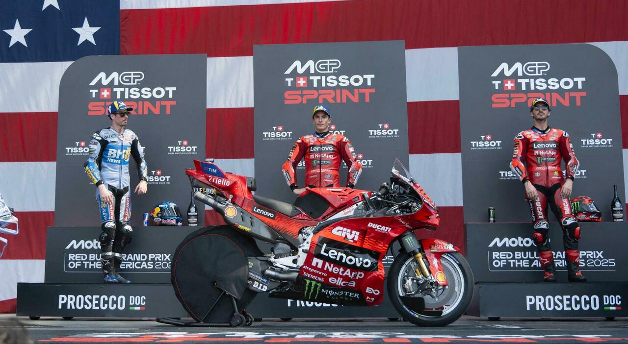 Il podio della gara sprint