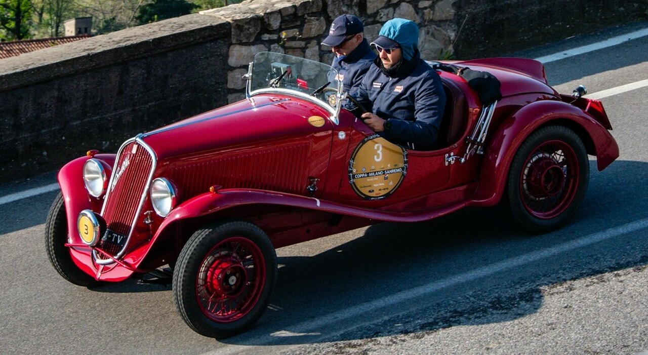 Vesco e Salvinelli su Fiat 508 S del 1935