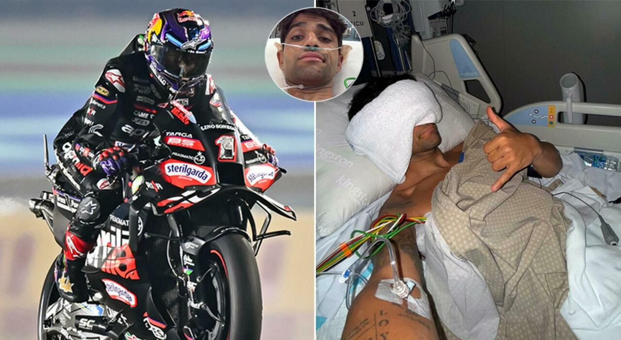 Jorge Martin subito dopo l'incidente