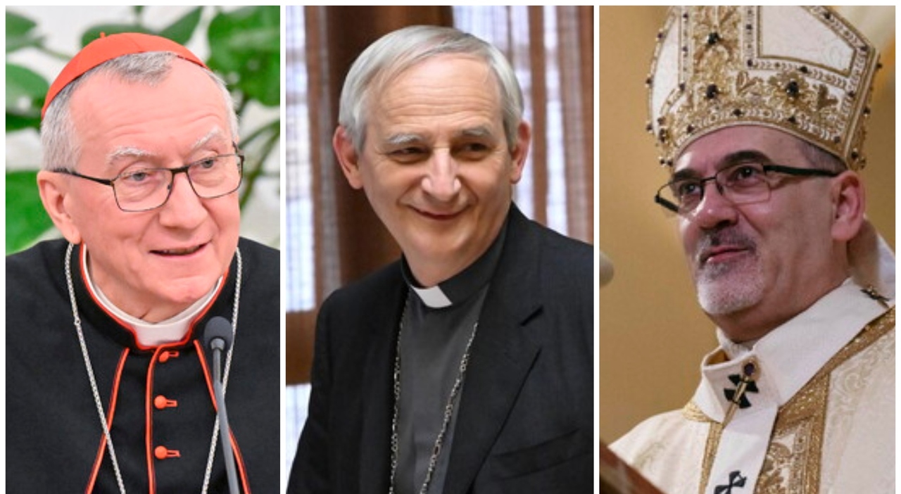 Parolin, Zuppi y Pizaballa