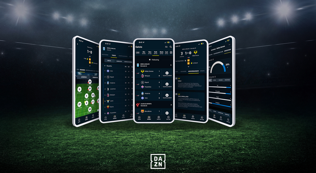 DAZN Rivoluziona l'Esperienza di Tifoso con 'Risultati': Statistiche Live, Approfondimenti e Dati in Tempo Reale!