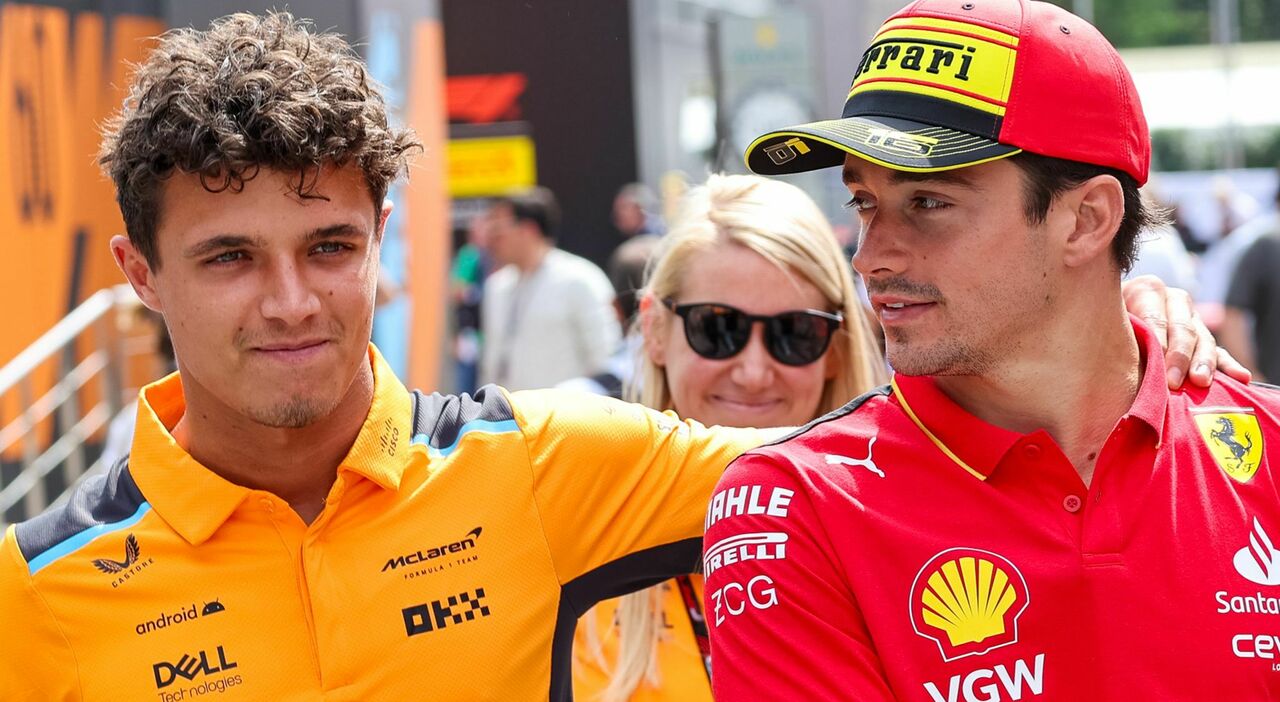 Lando Norris e Charles Leclerc