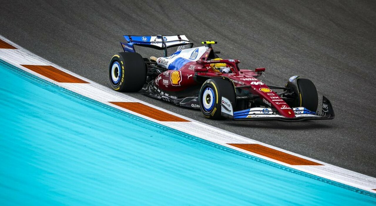 La Ferrari di Lewis Hamilton a Miami
