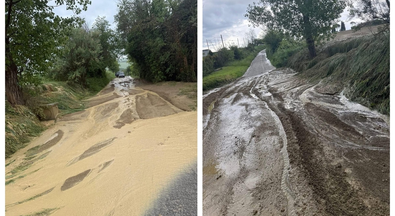 Filottrano bomba da Corriereadriatico.it filottrano bomba d acqua frazioni invase dal fango chiuse alcune strade il sindaco va in soccorso di un automobilista