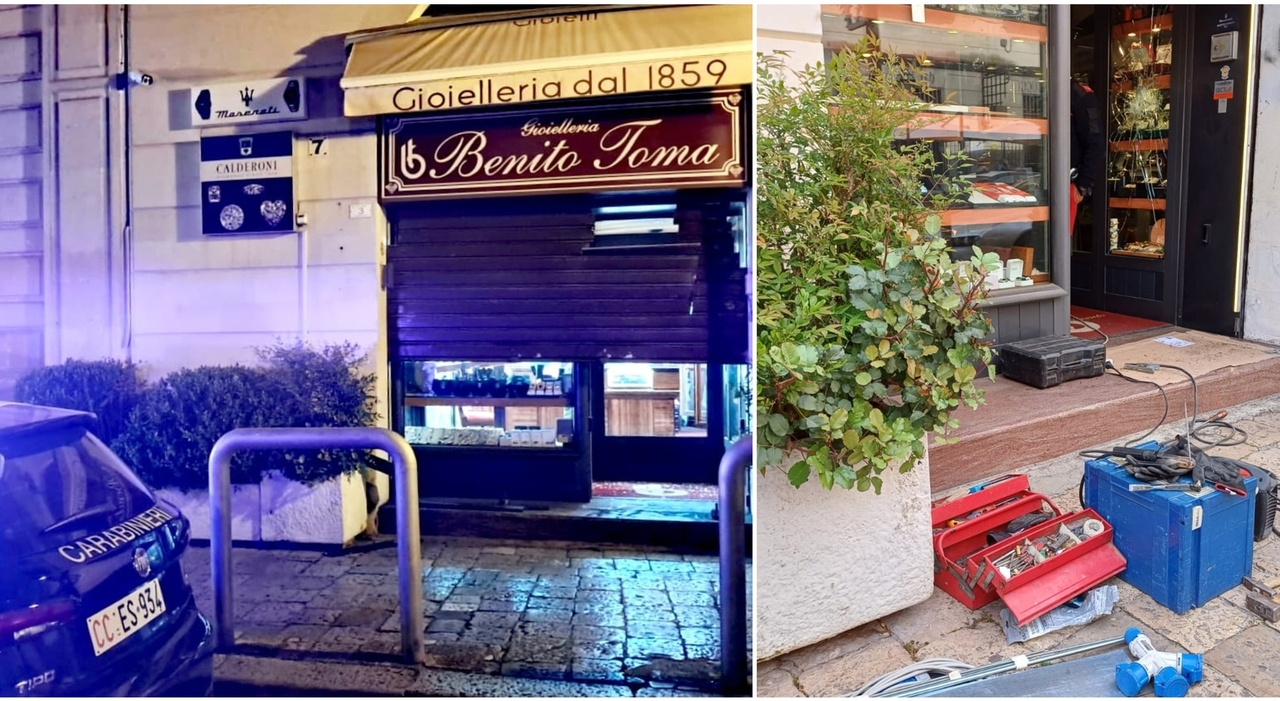 Salento, furto in gioielleria: malviventi scappano con il bottino Salento, furto in gioielleria: malviventi scappano con il bottino