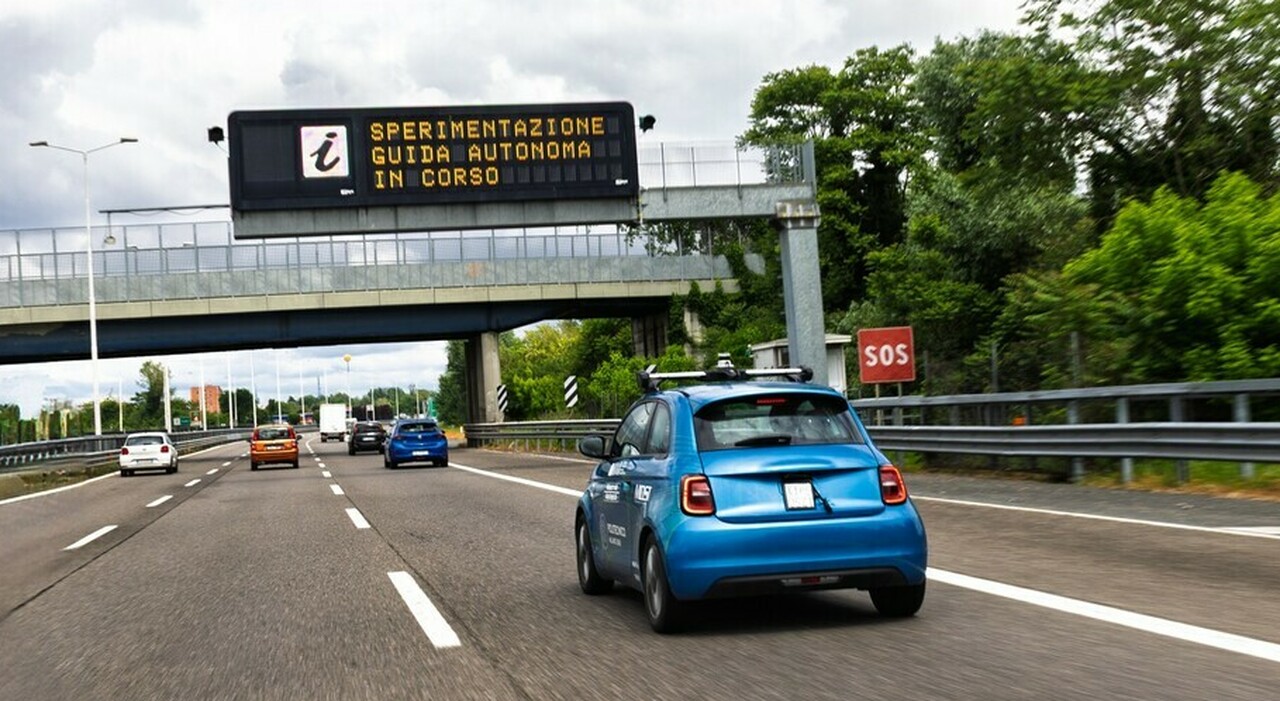 Test di guida autonoma sulla Milano Serravalle