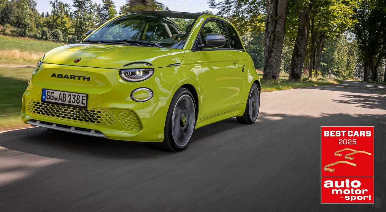 Abarth 500e premiata come migliore mini car da Auto Motor und Sport