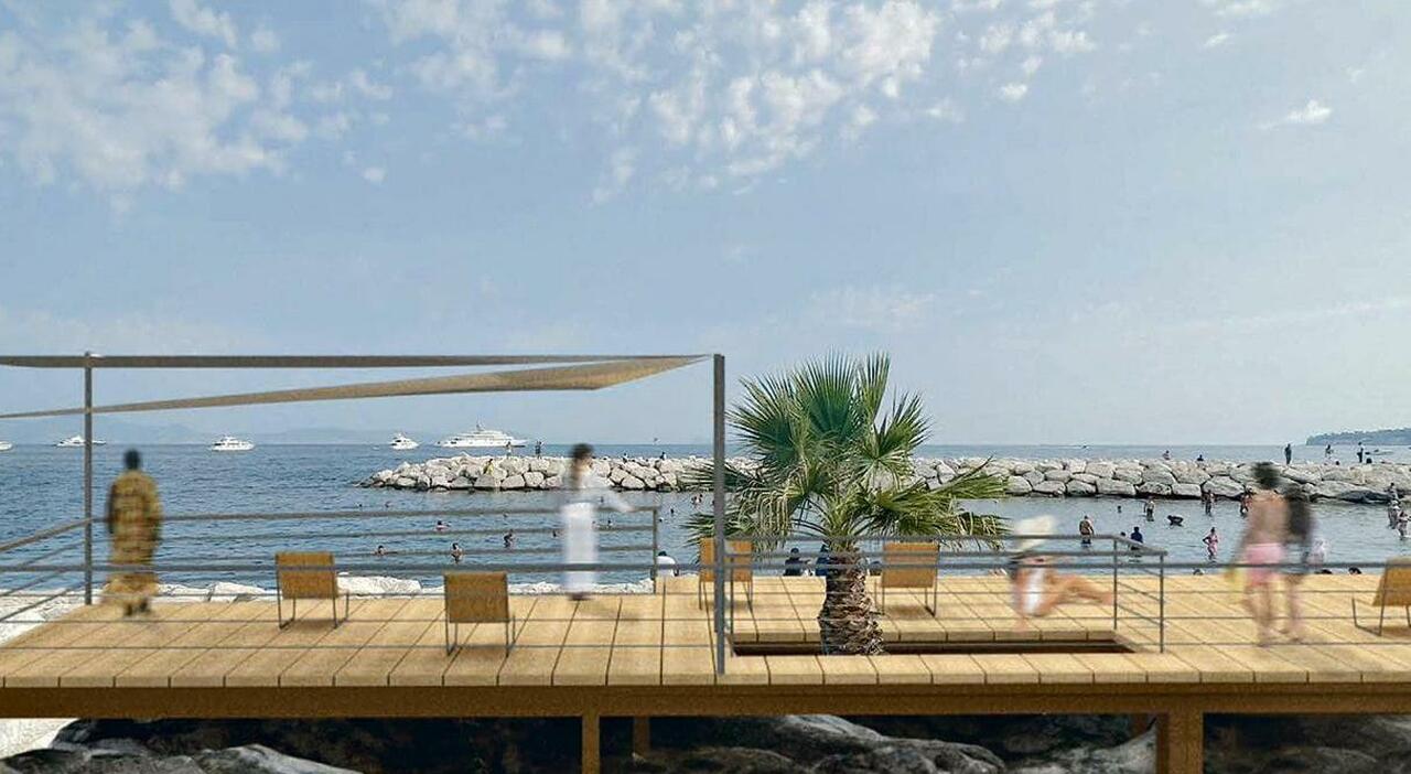 Napoli, piattaforma sugli scogli. Ora il Comune rilancia: «Progetto per Posillipo» Napoli, piattaforma sugli scogli. Ora il Comune rilancia: «Progetto per Posillipo»
