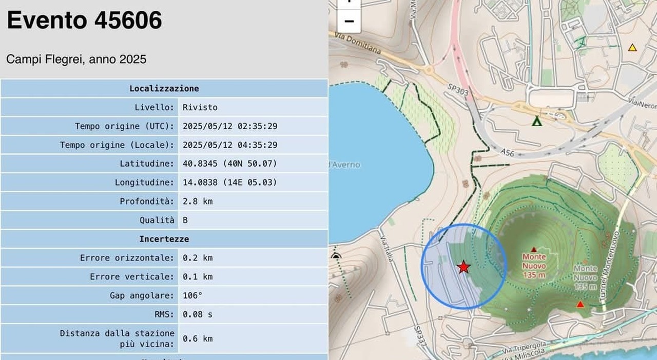 terremoto napoli e campi flegrei oggi sisma di magnitudo 1 8 alle ore 435 da Ilmattino.it terremoto napoli e campi flegrei oggi sisma di magnitudo 1 8 alle ore 435