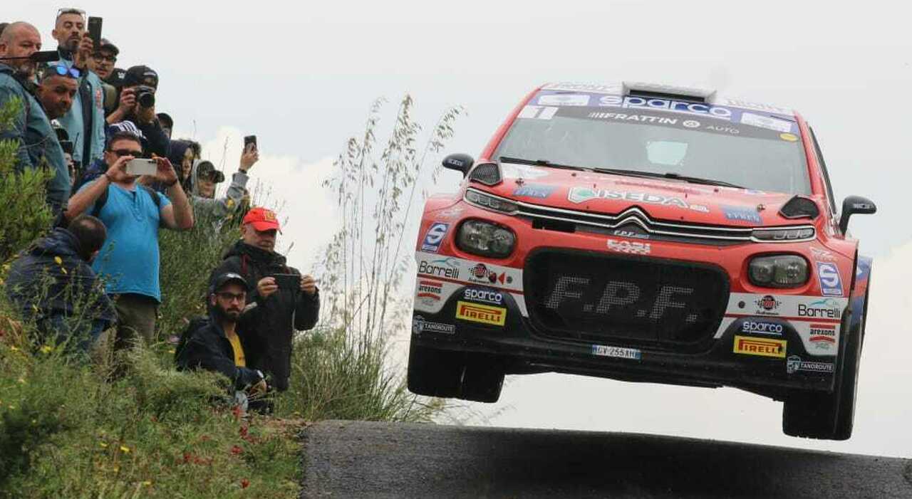 La Citroen C3 di Crugnola in volo sulle Madonie