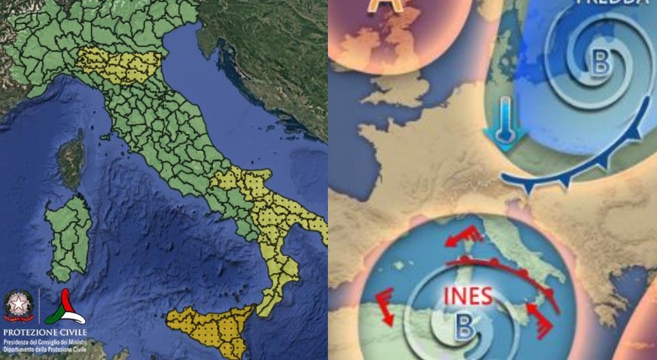 Il vortice Ines si abbatte sull Il vortice Ines si abbatte sull