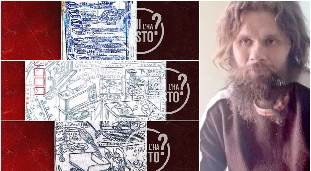 L’enigma dell’uomo senza nome a Roma: i segreti nei suoi 150 disegni e la data del 1993