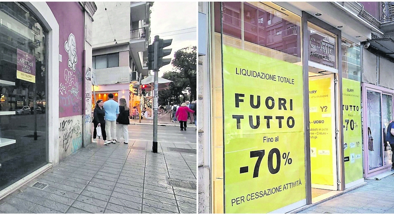 Commercio, il declino di corso Cavour tra negozi chiusi e degrado Commercio, il declino di corso Cavour tra negozi chiusi e degrado