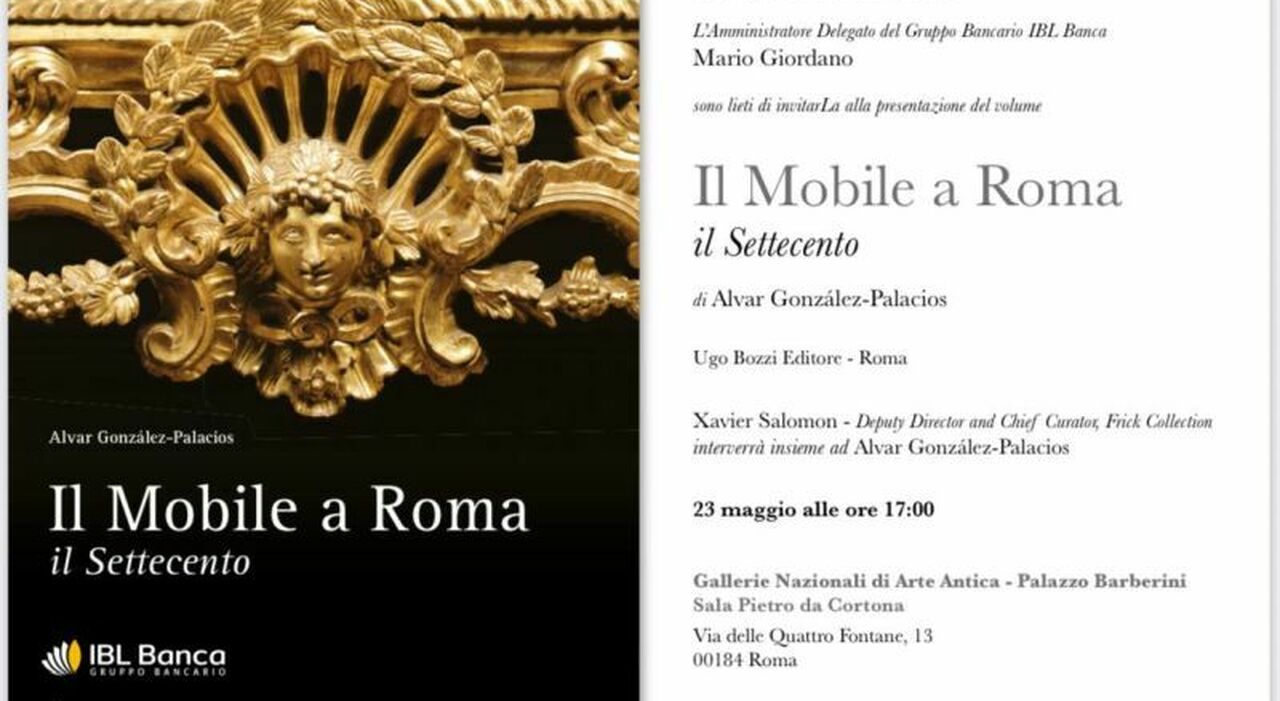 Scopri il repertorio inedito di Alvar Gonzalez Palacios sul mobile del Settecento a Palazzo Barberini, Roma