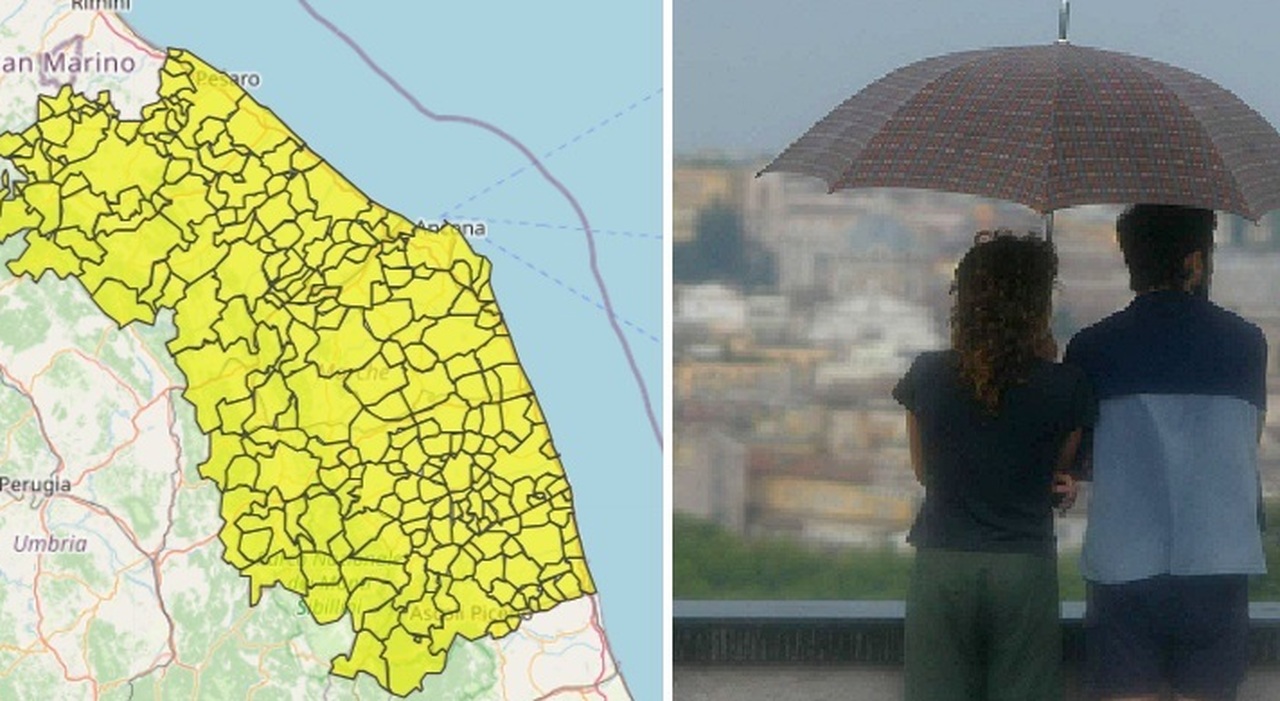 doppia allerta meteo piomba sulla primavera temporali sulle marche ecco quando