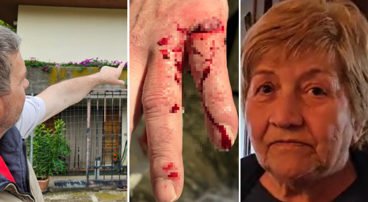 ladri in casa di un anziano figlio e nipote si scagliano contro i banditi colpiti con vasi e piede di porco poi la minaccia vi spariamo