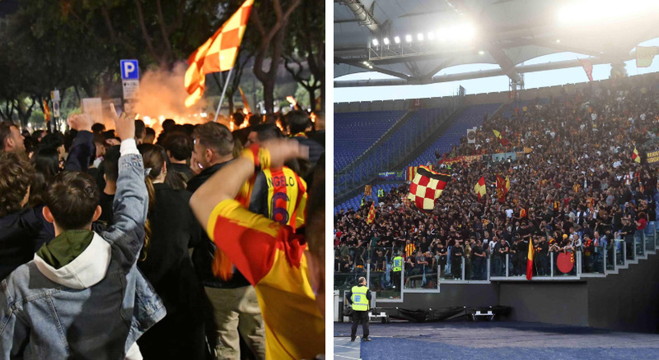 Il Lecce si salva ed esplode la gioia: in 4mila all Il Lecce si salva ed esplode la gioia: in 4mila all