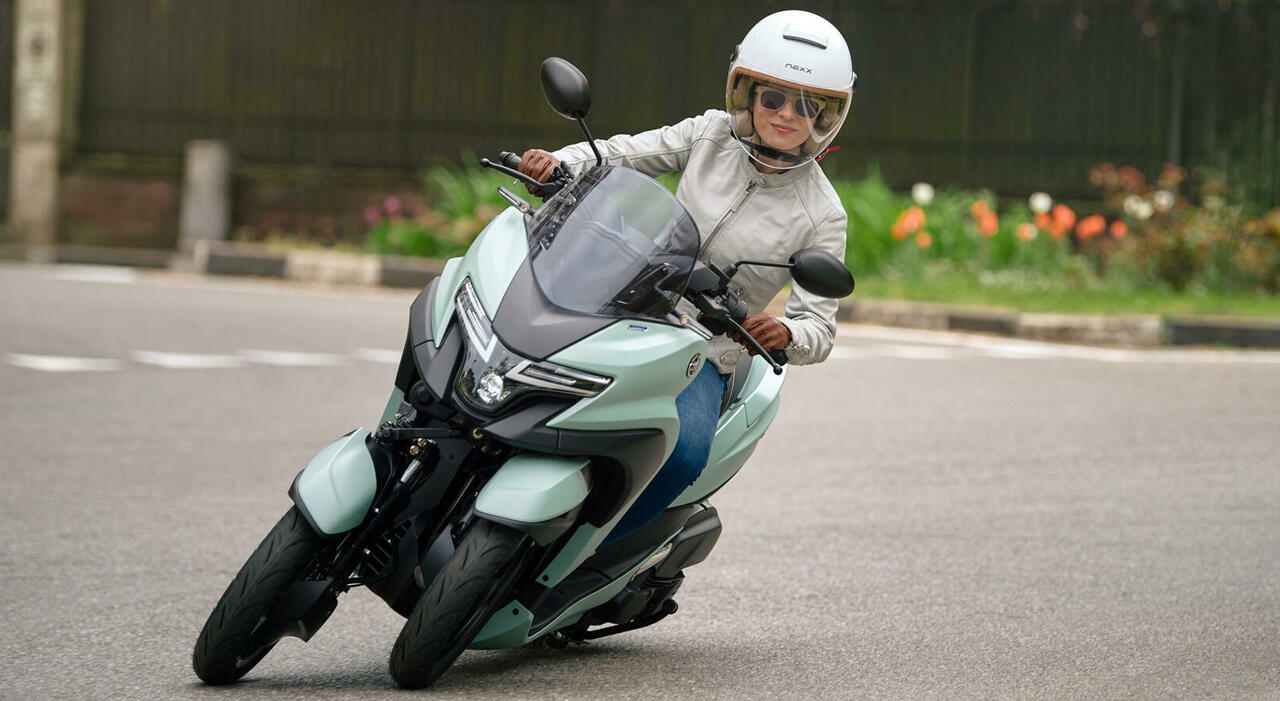 Lo scooter a tre ruote Tricity 125 di Yamaha si rinnova tra design e tecnologia