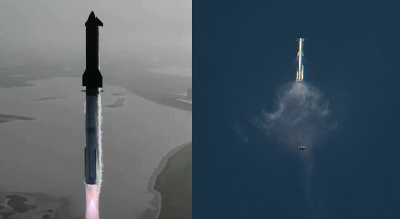 Starship, fallito anche il lancio numero 9: il razzo ruota su se stesso e si disintegra sopra l