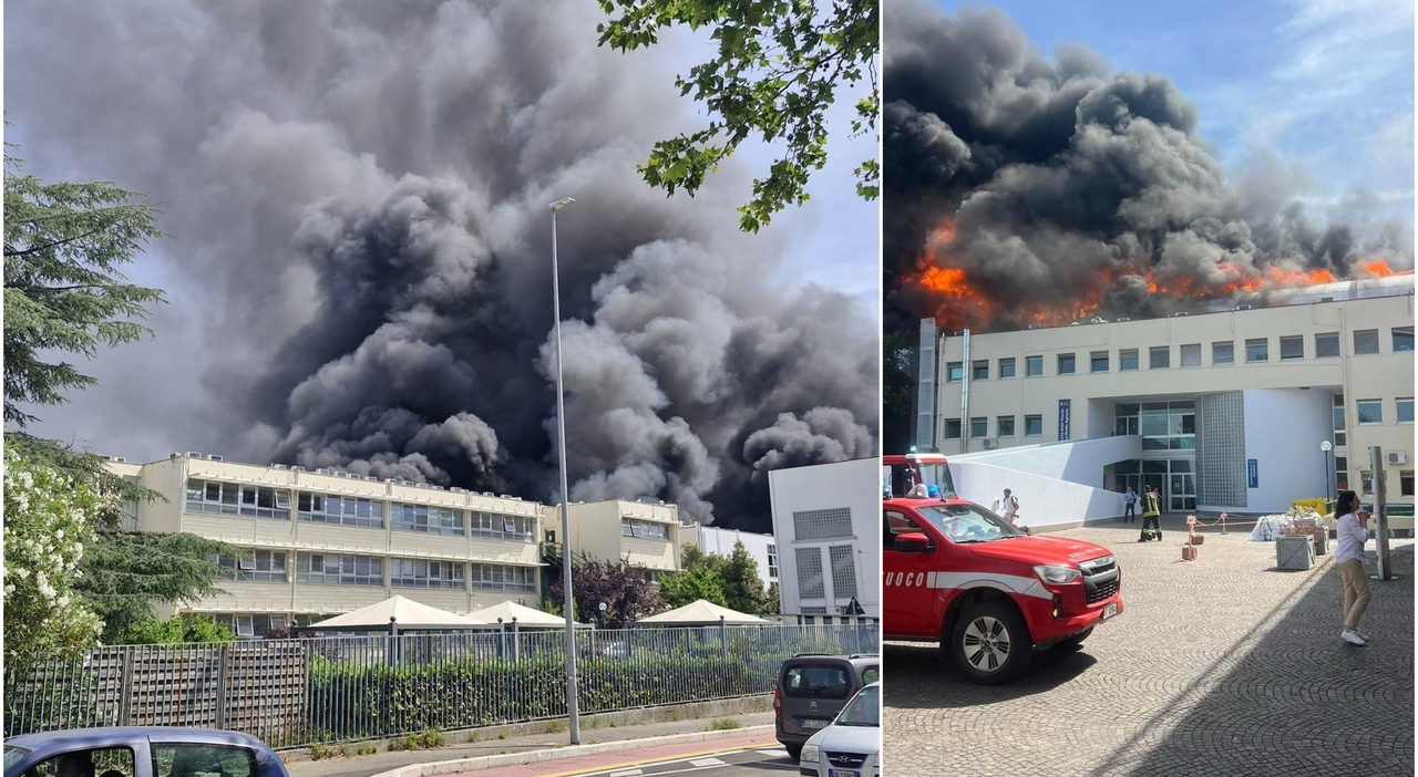 incendio all università della tuscia crolla il secondo piano evacuati in tempo studenti e professori disperso un operaio poi ritrovato tenete le finestre chiuse