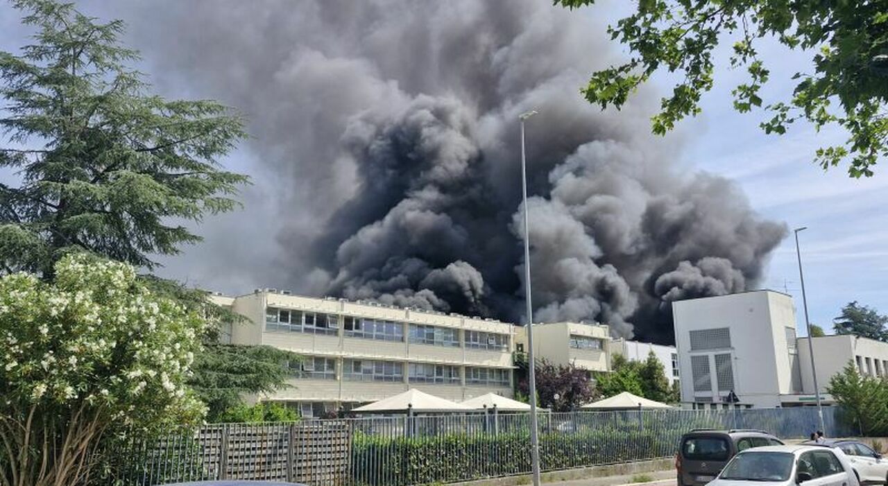 incendio viterbo a fuoco l università della tuscia studenti e prof in fuga tra le aule ci hanno gridato di scappare l allarme antincendio non è suonato