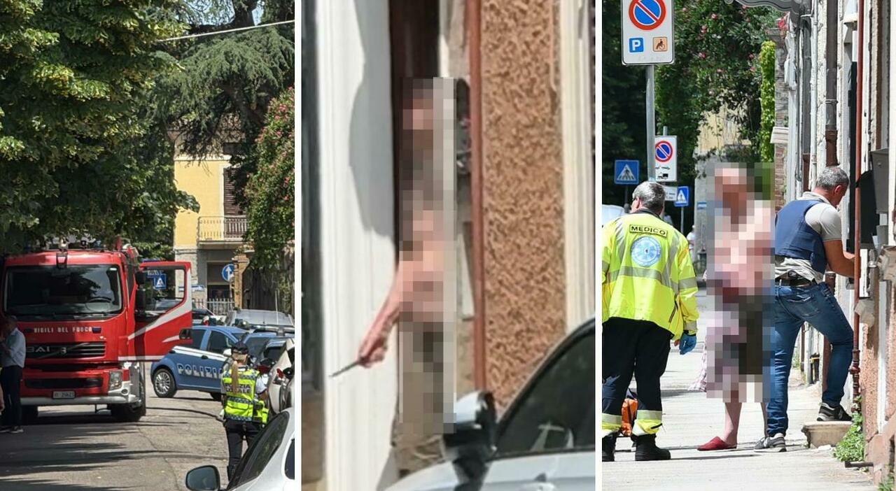 riceve l avviso di sfratto si cosparge di benzina e con un coltello ferisce un carabiniere foto video