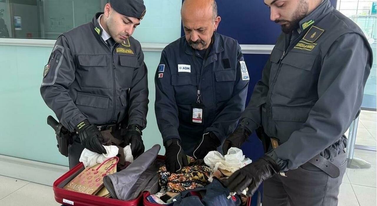 Cerca di imbarcarsi all'aeroporto di Falconara per Barcellona con 55mila euro in contanti in valigia: scatta il maxi sequestro di Finanza e Dogana