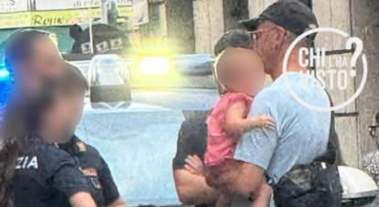 L’incontro misterioso tra un uomo, una bambina e la polizia