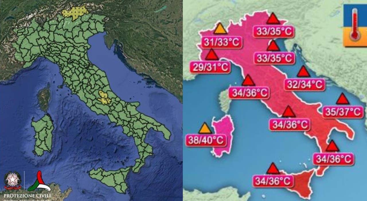 Meteo, caldo rovente sull Meteo, caldo rovente sull