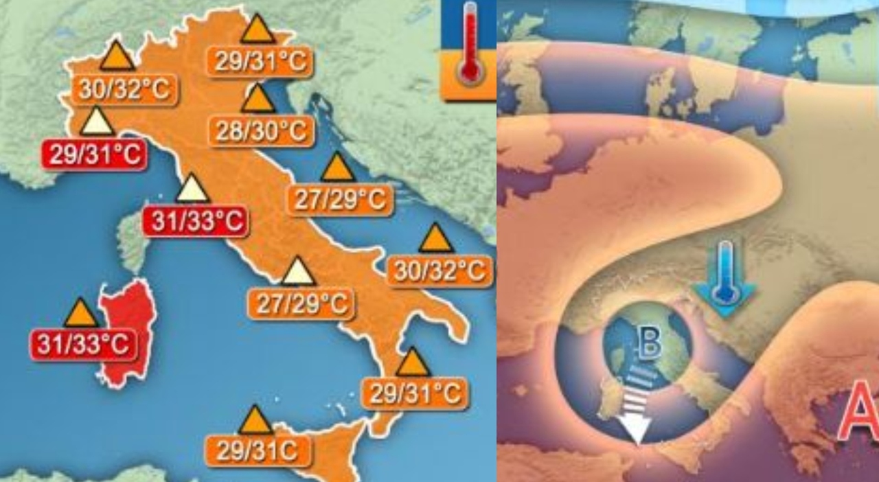 Meteo, la goccia fredda piomba sull Meteo, la goccia fredda piomba sull
